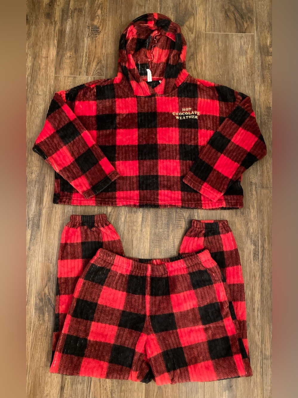 Joyspun Plush Hoodie PJ/Lounge Set